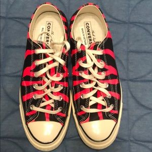 Converse All Star Zebra Pink and Black Shoes